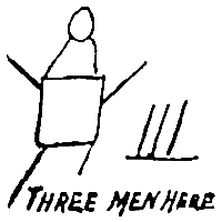 Rectangle, lines, circle, triangle, man, woman